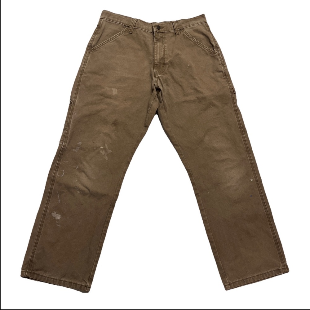 Men’s rustler workwear /Streetwear brown distressed pants